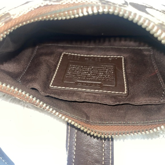 Coach Brown Shoulder Bag with Leather Trim - Picture 6 of 10